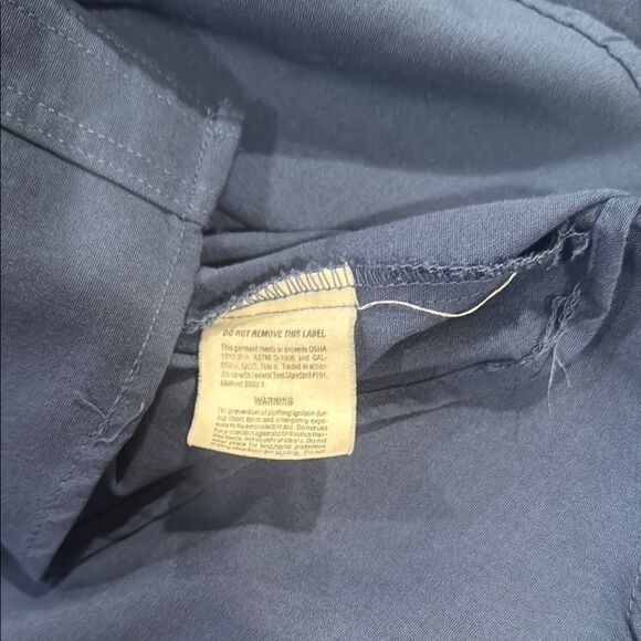 Workrite FR Uniform Shirt Size 16-18-34 1/2 Flame Resistant Large - Picture 6 of 9